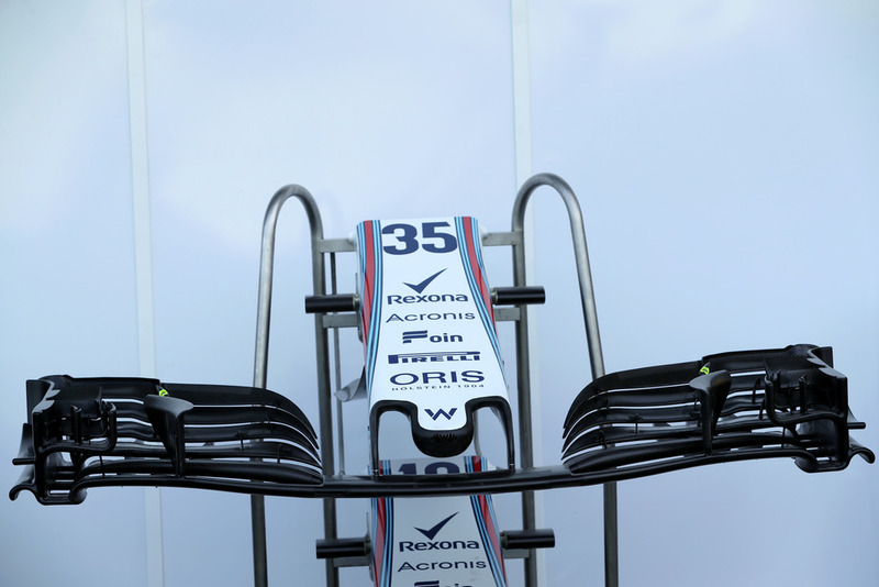Williams FW41, ala anteriore