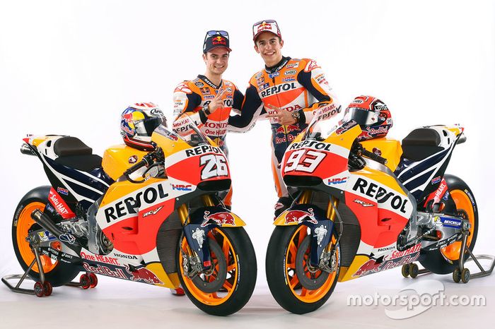 Marc Marquez, Repsol Honda Team, y Dani Pedrosa, Repsol Honda Team