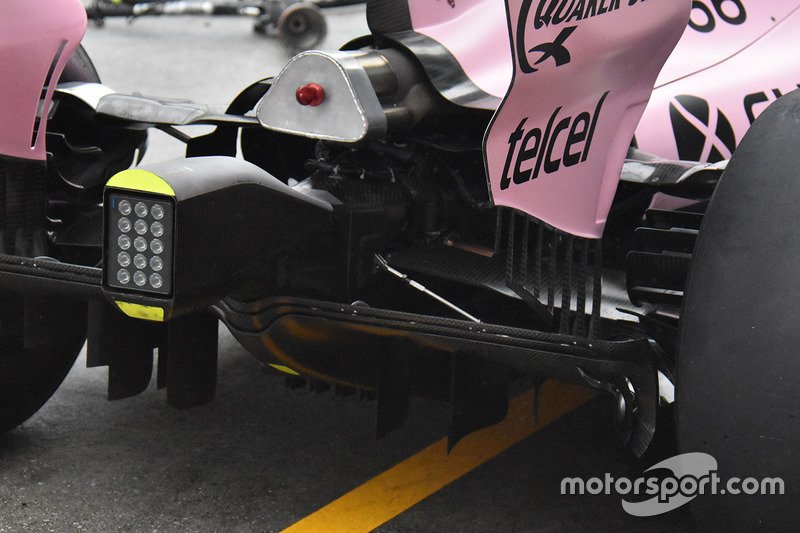 Sahara Force India F1 VJM10 detalle trasero