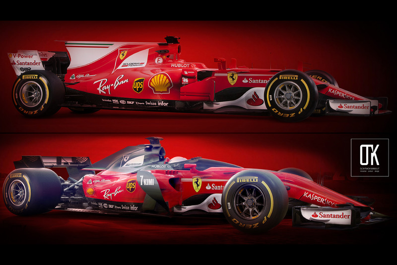 Ferrari 2017 vs. Ferrari 2018, shield, konsept tasarım