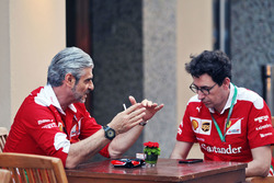 Maurizio Arrivabene, Ferrari Takım Patronu ve Mattia Binotto, Ferrari Teknik Şefi