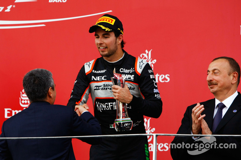 Sergio Pérez, Sahara Force India F1 celebra