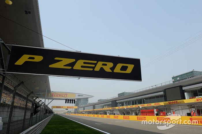 Vista de la parrilla de salida Circuito de Shangai