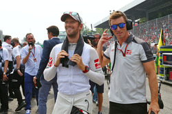 Romain Grosjean, Haas F1 Team on the grid