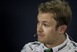 Nico Rosberg, Mercedes AMG F1 en la Conferencia de prensa FIA