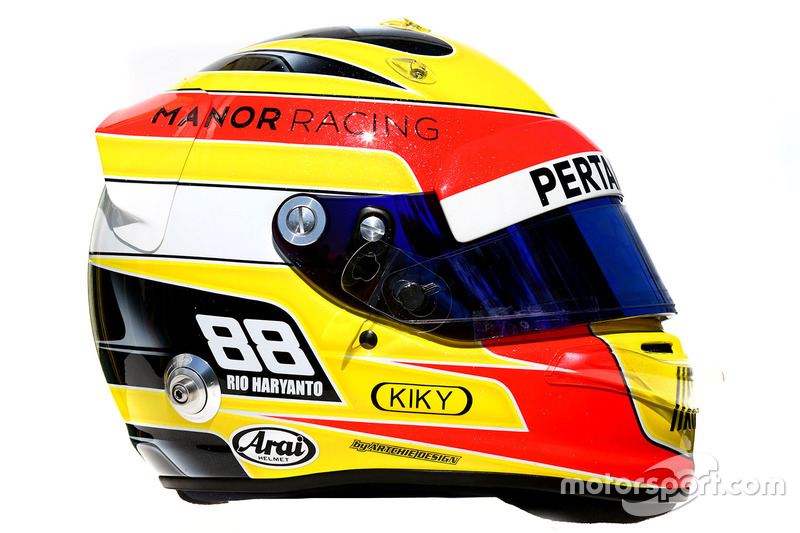 Il casco di Rio Haryanto, Manor Racing