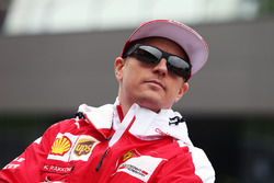 Kimi Raikkonen, Ferrari nella sfilata dei piloti