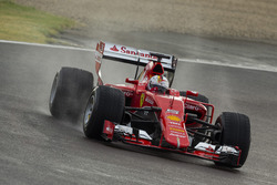 Sebastian Vettel, Ferrari tests the 2017 spec Pirelli