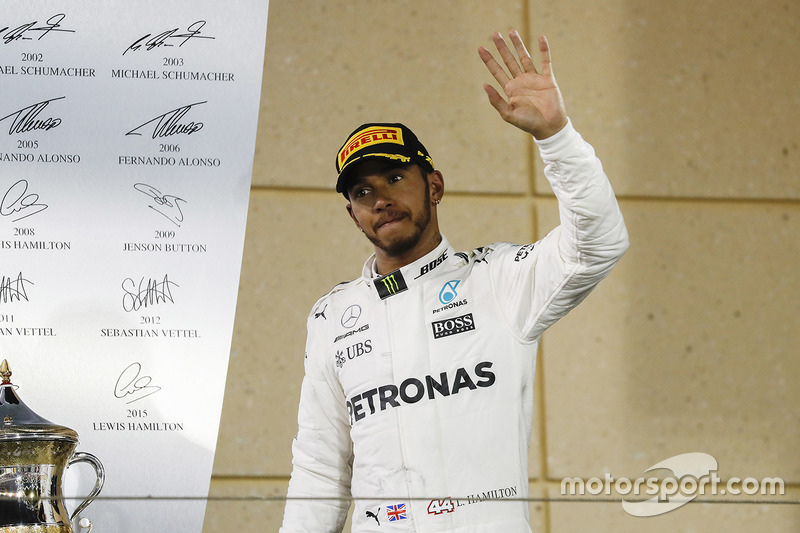 Hamilton, a dos podios del récord de Bahrein