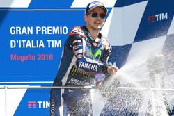 Race winner Jorge Lorenzo, Yamaha Factory Racing