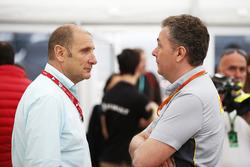 Bruno Michel, CEO with Mario Isola, Racing Manager, Pirelli Motorsport