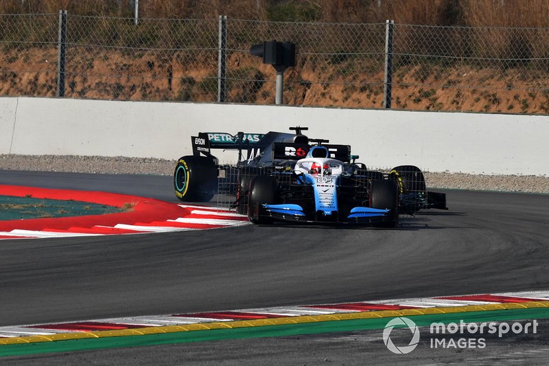 Robert Kubica, Williams FW42 e Lewis Hamilton, Mercedes-AMG F1 W10