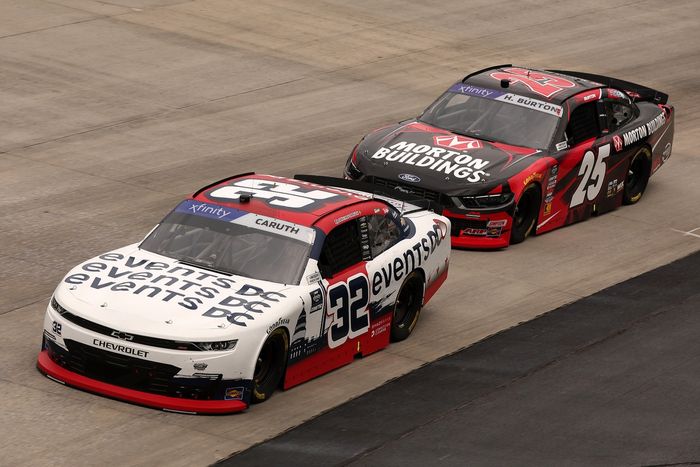 Raja Caruth, Chevrolet, Harrison Burton, AM Racing Ford