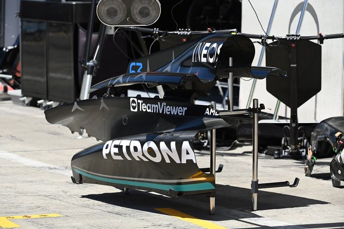 Mercedes W14 detalles técnicos