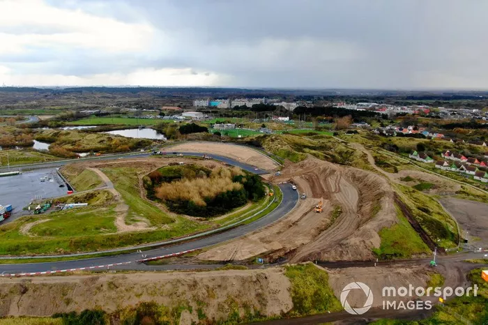 Les travaux sur le circuit de Zandvoort pour le Grand Prix des Pays-Bas