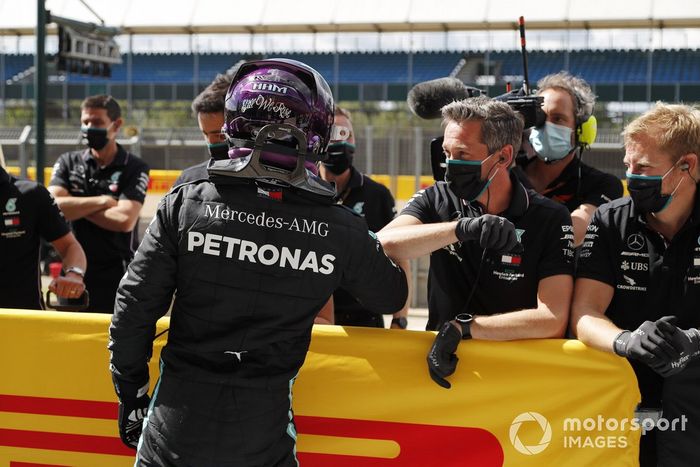 Ganador de la pole Lewis Hamilton, Mercedes-AMG F1