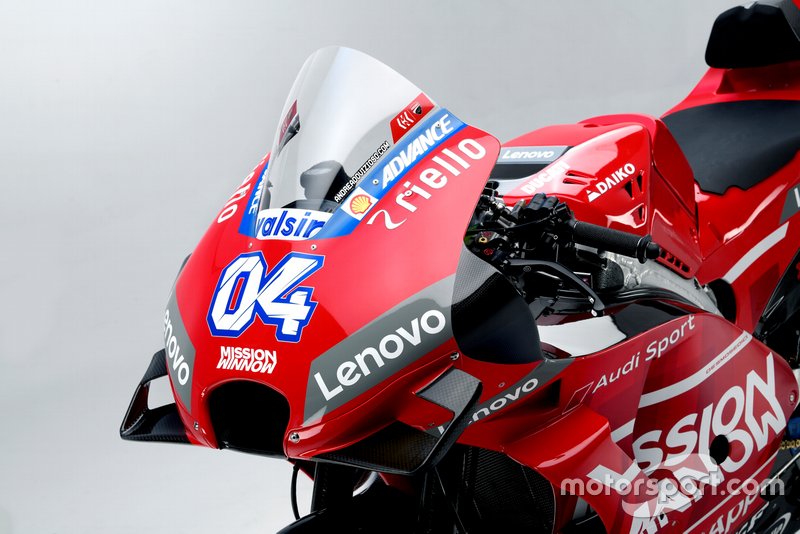 Gros plan sur la Ducati Desmosedici GP19