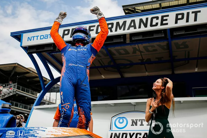 El poleman Scott Dixon, Chip Ganassi Racing Honda