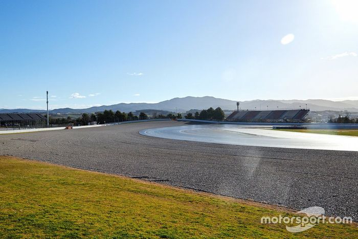 Trabajos de remodelación de la curva 10 del Circuit de Barcelona-Catalunya