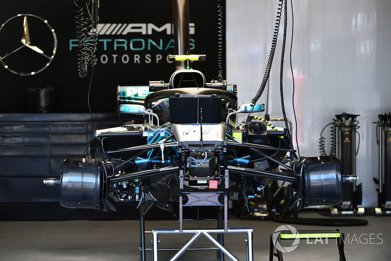 Mercedes-AMG F1 W09 EQ Power+ in the garage