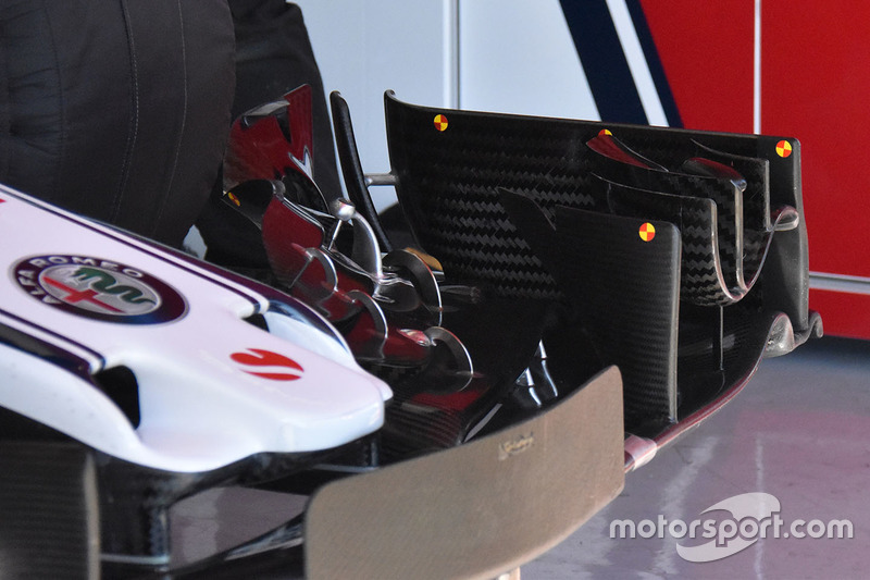 Sauber C37 ön kanat detay