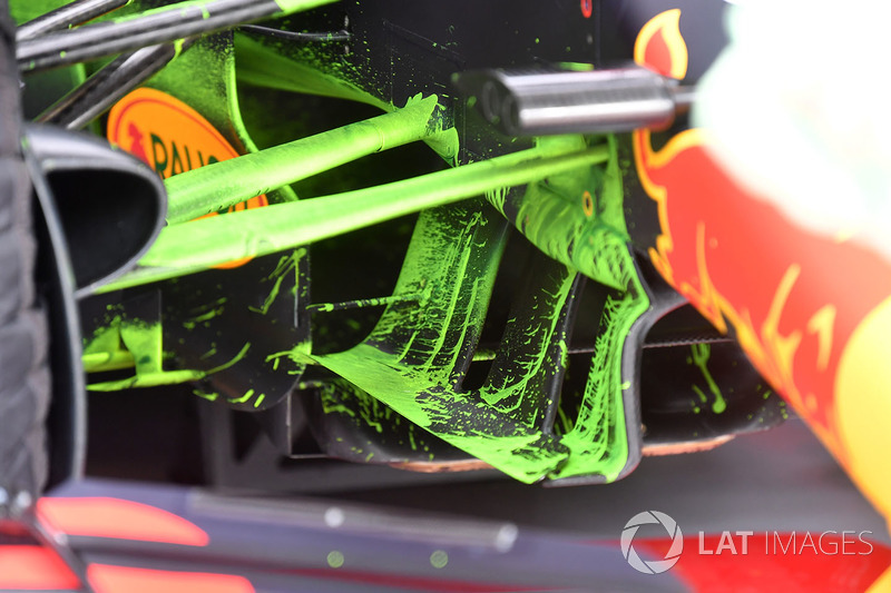 Pintura aerodinâmica no Red Bull Racing RB14