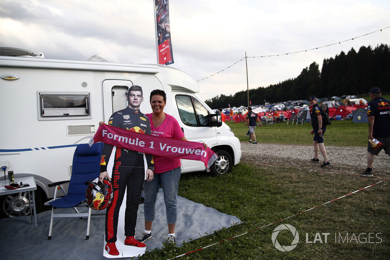 A fan of Max Verstappen, Red Bull Racing