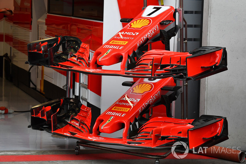 Ferrari SF71H nose and front wings