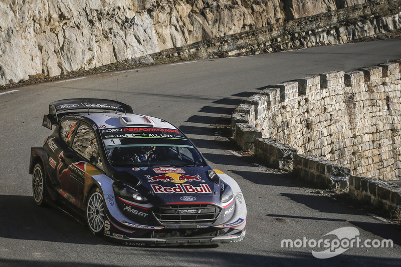 Rally de Montecarlo: Sébastien Ogier y Julien Ingrassia, Ford Fiesta WRC, M-Sport Ford