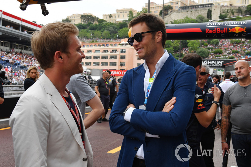 Nico Rosberg, ambasciatore Mercedes-Benz e Tom Brady, giocatore NFL