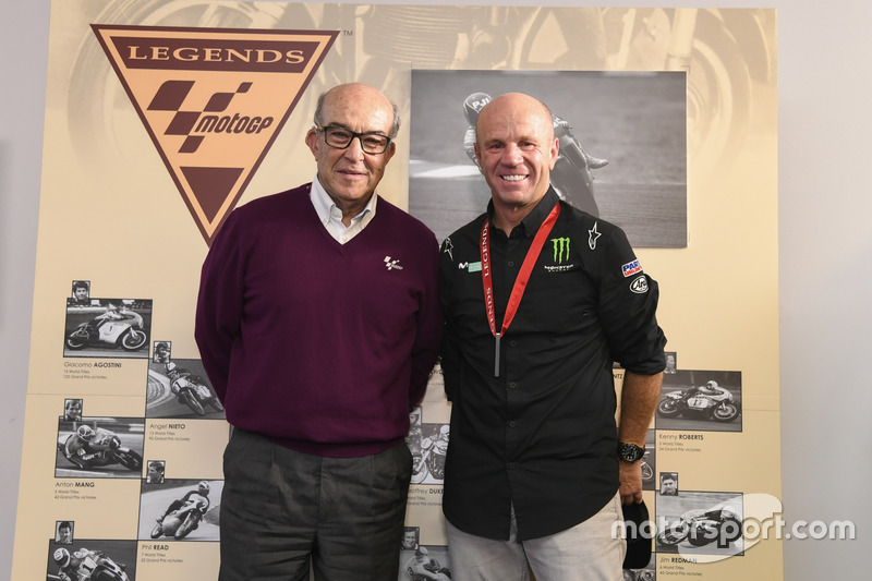 Carmelo Ezpeleta,PDG de Dorna Sports, Randy Mamola