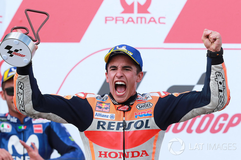 Подіум: переможець гонки Марк Маркес, Repsol Honda Team