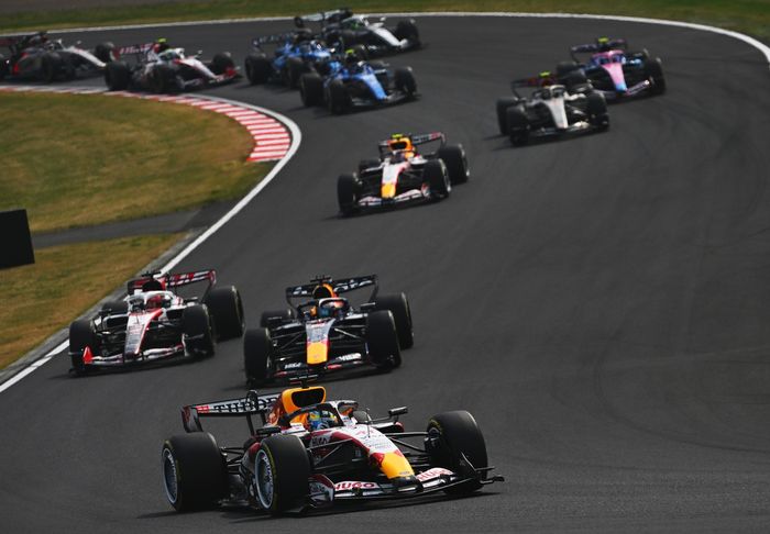 Max Verstappen, Red Bull Racing, Esteban Ocon, Haas F1 Team, Arvid Lindblad, Racing Bulls
