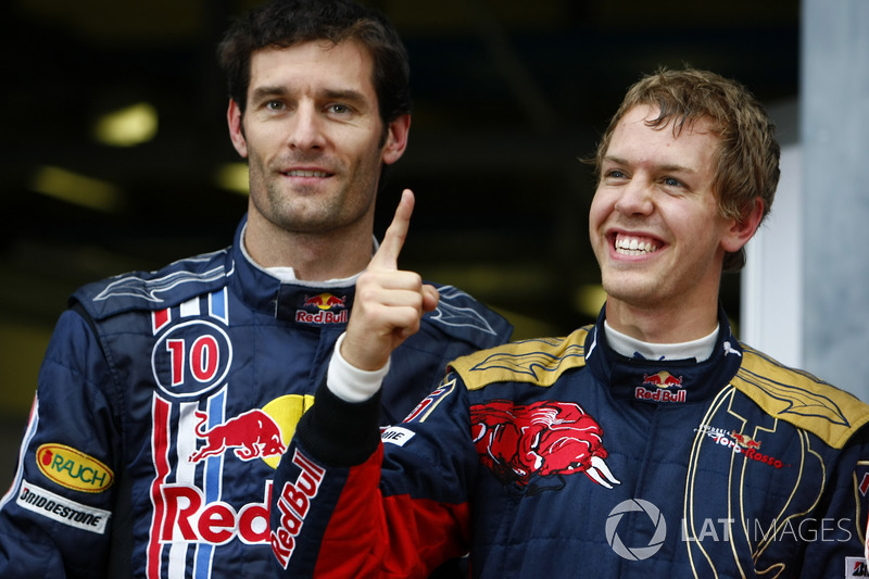 Polesitter Sebastian Vettel, Toro Rosso, Mark Webber, Red Bull Racing