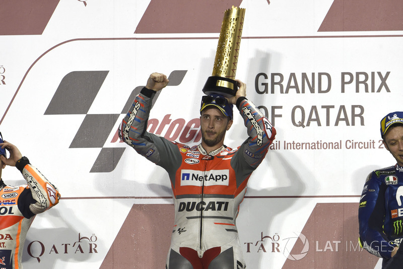 Переможець гонки Андреа Довіціозо, Ducati Team