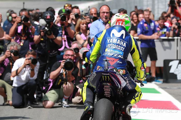 Ganador de la pole Valentino Rossi, Yamaha Factory Racing