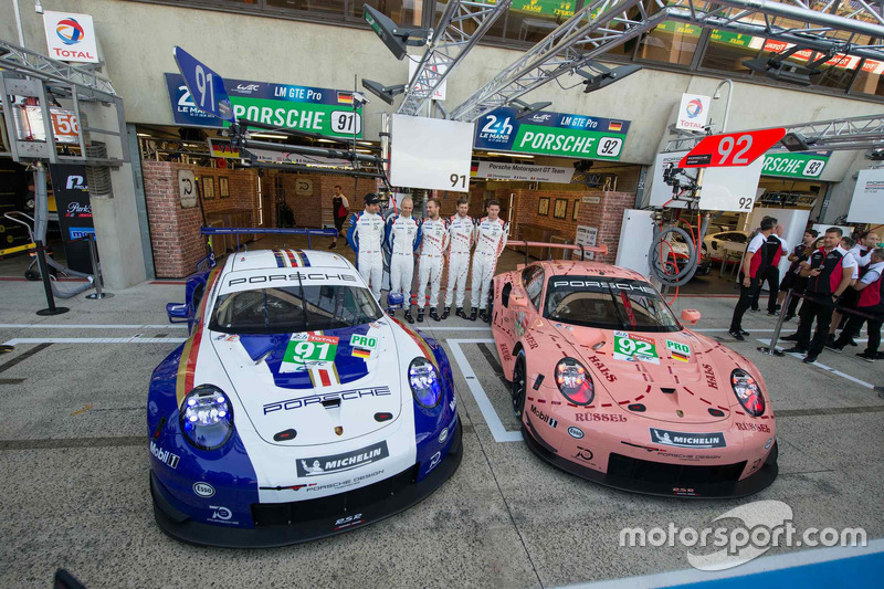 #92 Porsche GT Team Porsche 911 RSR - #91 Porsche GT Team Porsche 911 RSR