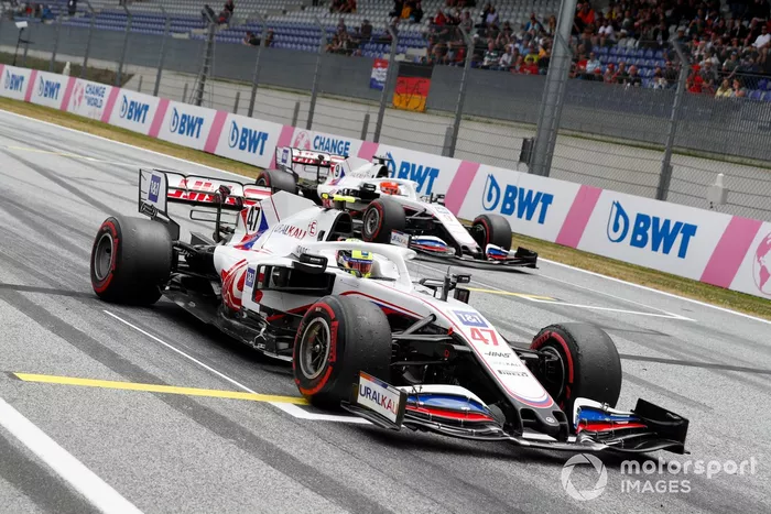 Mick Schumacher, Haas VF-21, Nikita Mazepin, Haas VF-21