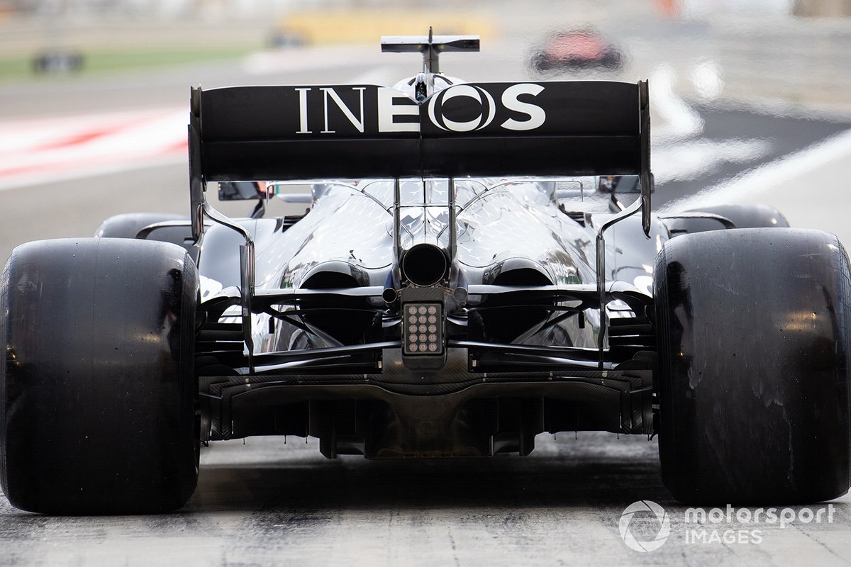 Valtteri Bottas, Mercedes F1 W11 rear detail