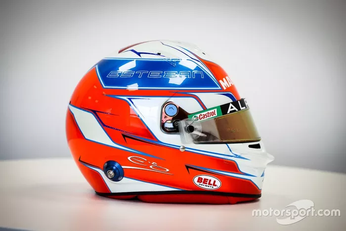 El casco de Esteban Ocon, Alpine F1 Team  