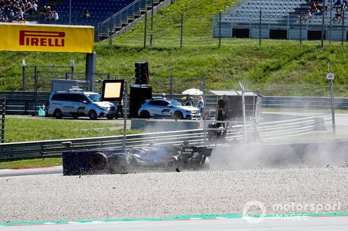 El coche de Valtteri Bottas, Mercedes AMG W10