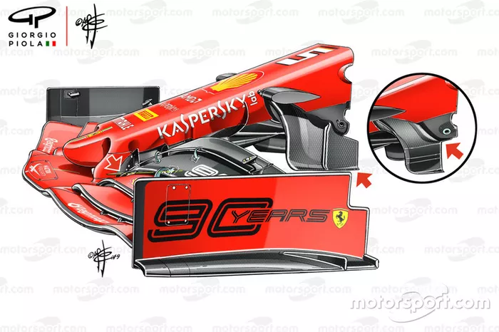 Nariz del Ferrari SF90