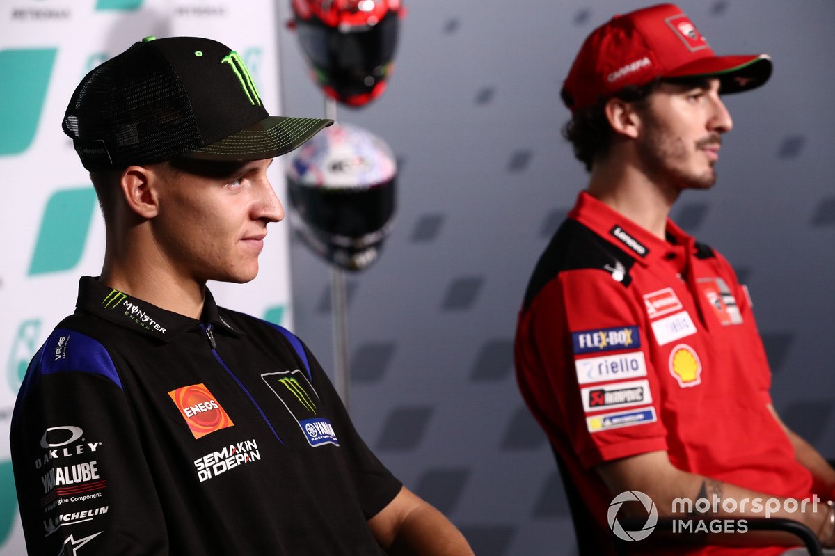 Fabio Quartararo, Yamaha Factory Racing, Francesco Bagnaia, Ducati Team