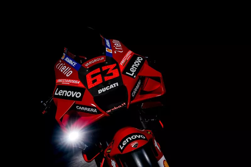 La Ducati Desmosedici GP22 de Pecco Bagnaia