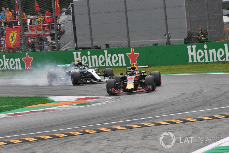 Макс Ферстаппен, Red Bull Racing RB14, Валттері Боттас, Mercedes AMG F1 W09