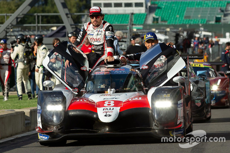 Race winners #8 Toyota Gazoo Racing Toyota TS050: Sebastien Buemi, Kazuki Nakajima, Fernando Alonso