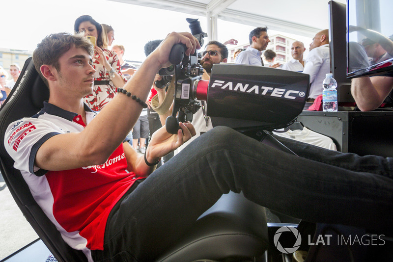 Charles Leclerc, Sauber op de simulator 