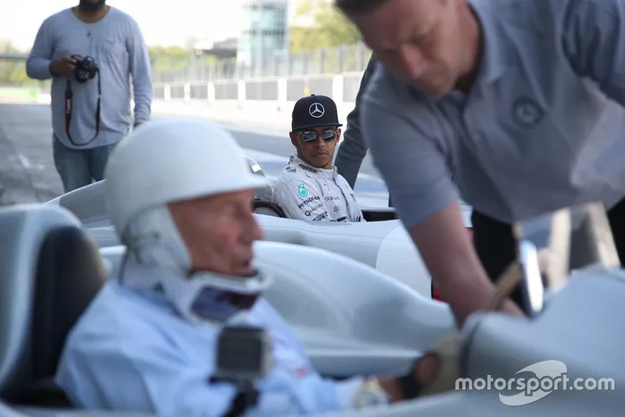 Lewis Hamilton et Sir Stirling Moss à Monza