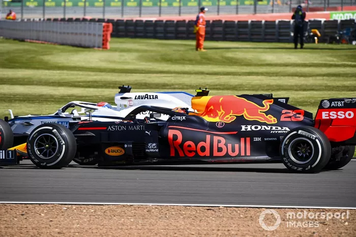 George Russell, Williams FW43, Alex Albon, Red Bull Racing RB16