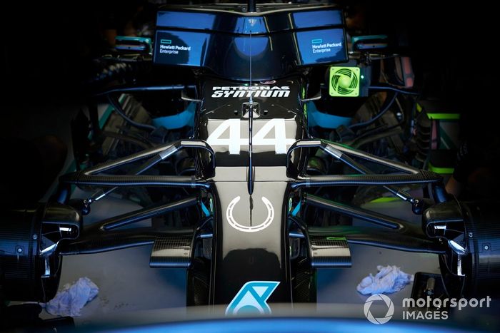 The car of Lewis Hamilton, Mercedes F1 W11